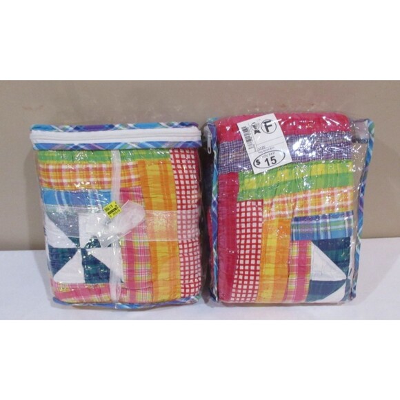 Lot of 2 American Traditions Pillow Shams San Tropez 20"x26"Colorful Bright  NWT - Picture 5 of 6